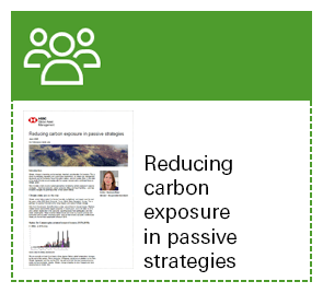 Reducing carbon exposure in passive strategies